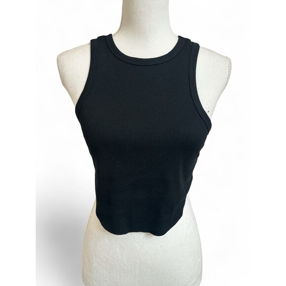 NWT Bundle 2 Wild Fable Women's M Cropped Mini Tank Top Ribbed Black & White NEW - Picture 4 of 13